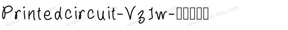 Printedcircuit-Vz1w字体转换