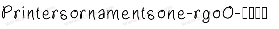Printersornamentsone-rgoO字体转换