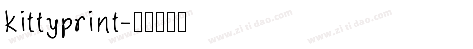 kittyprint字体转换