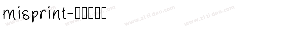 misprint字体转换