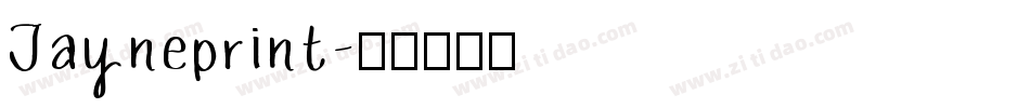 Jayneprint字体转换