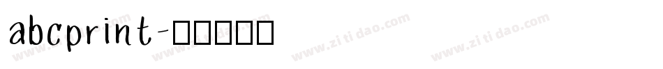 abcprint字体转换