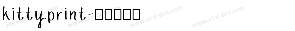 kittyprint字体转换