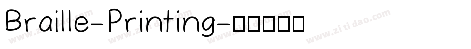 Braille-Printing字体转换