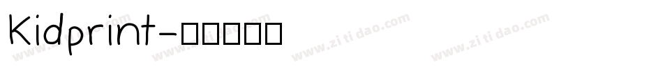 Kidprint字体转换