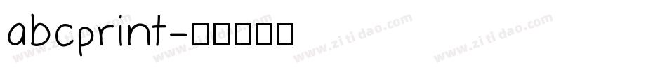 abcprint字体转换