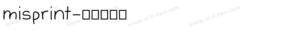 misprint字体转换
