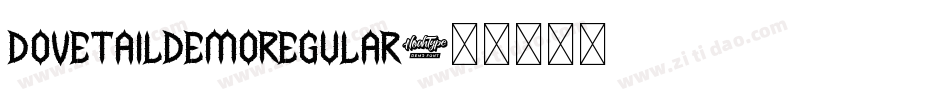 DovetailDemoRegular字体转换