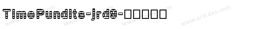 TimePundits-jrd9字体转换