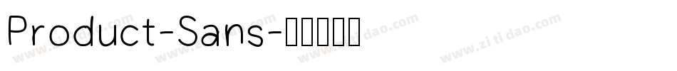 Product-Sans字体转换
