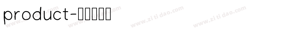 product字体转换