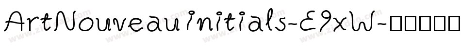 ArtNouveauInitials-E9xW字体转换