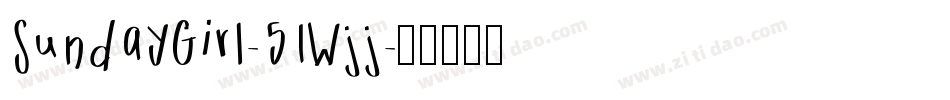 SundayGirl-51Wjj字体转换
