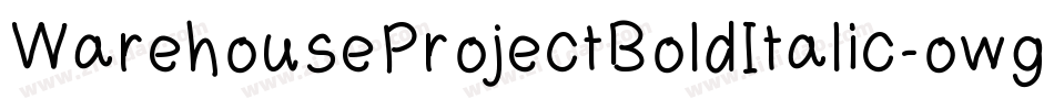 WarehouseProjectBoldItalic-owgrz字体转换