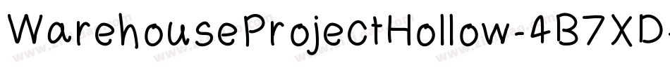 WarehouseProjectHollow-4B7XD字体转换