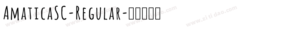 AmaticaSC-Regular字体转换