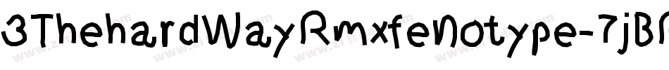 3ThehardWayRmxfenotype-7jBR字体转换