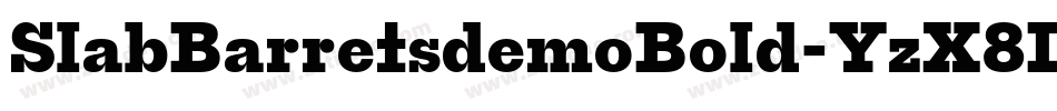 SlabBarretsdemoBold-YzX8L字体转换