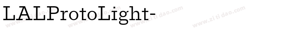 LALProtoLight字体转换