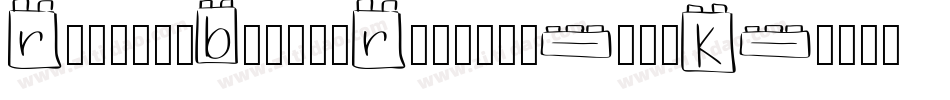 RoundedBlocksRegular-rrlK字体转换