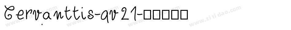 Cervanttis-qv21字体转换
