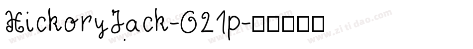 HickoryJack-O21p字体转换