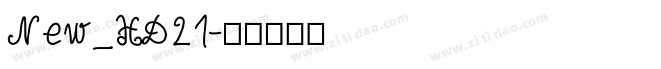 New_HD21字体转换