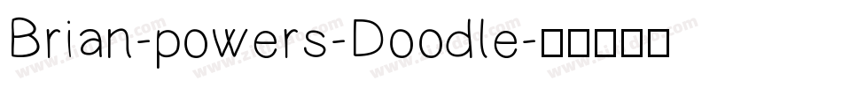 Brian-powers-Doodle字体转换