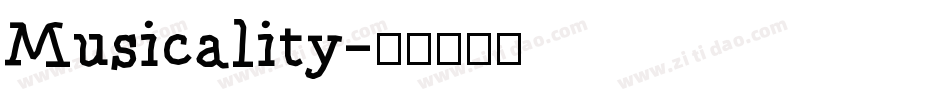 Musicality字体转换