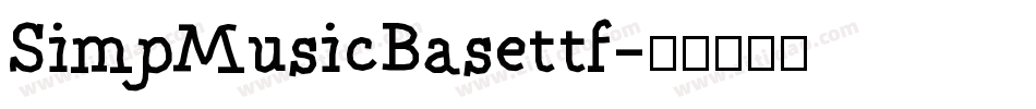 SimpMusicBasettf字体转换