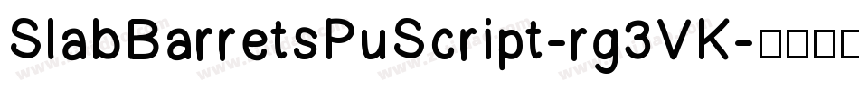 SlabBarretsPuScript-rg3VK字体转换