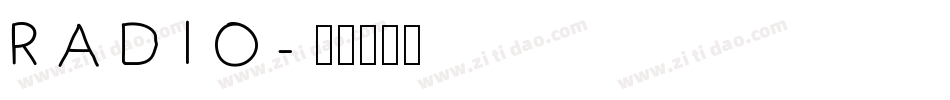 RADIO字体转换