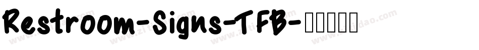 Restroom-Signs-TFB字体转换