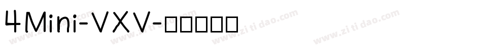 4Mini-VXV字体转换