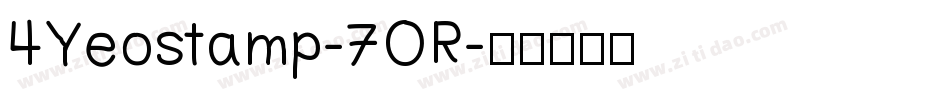 4Yeostamp-7OR字体转换