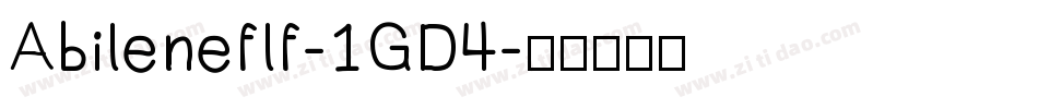Abileneflf-1GD4字体转换