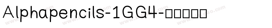 Alphapencils-1GG4字体转换