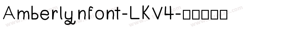 Amberlynfont-LKV4字体转换