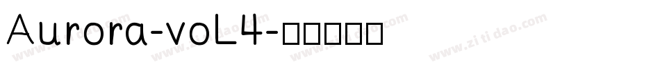 Aurora-voL4字体转换