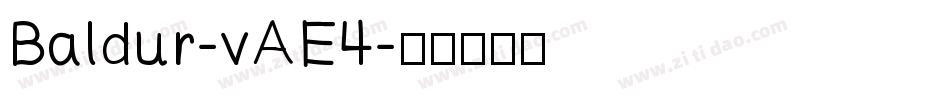 Baldur-vAE4字体转换