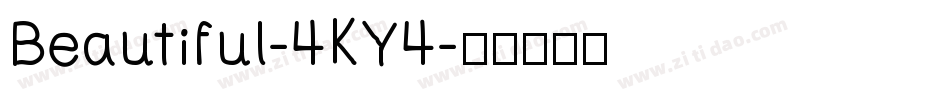 Beautiful-4KY4字体转换