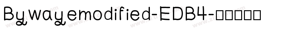 Bywayemodified-EDB4字体转换