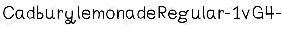 CadburylemonadeRegular-1vG4字体转换