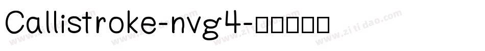 Callistroke-nvg4字体转换