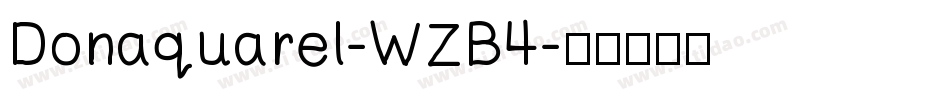 Donaquarel-WZB4字体转换
