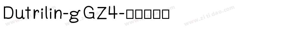 Dutrilin-gGZ4字体转换