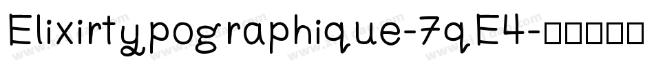 Elixirtypographique-7qE4字体转换