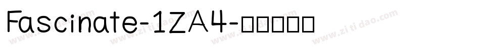 Fascinate-1ZA4字体转换