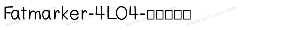 Fatmarker-4LO4字体转换