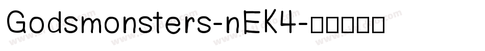 Godsmonsters-nEK4字体转换